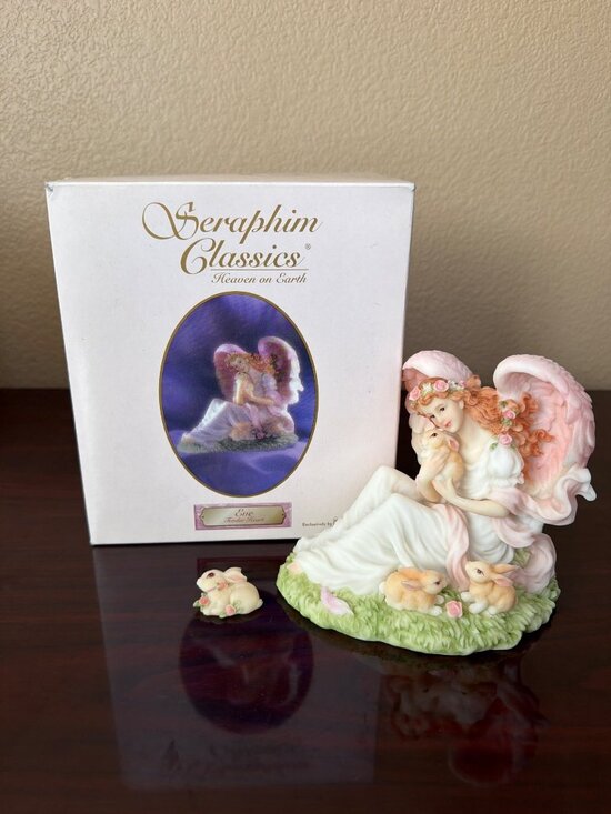 Roman, Inc Other - 1999 Seraphim Classics "Eve" Tender Heart Rabbits Collectors Club Figurine w/Box